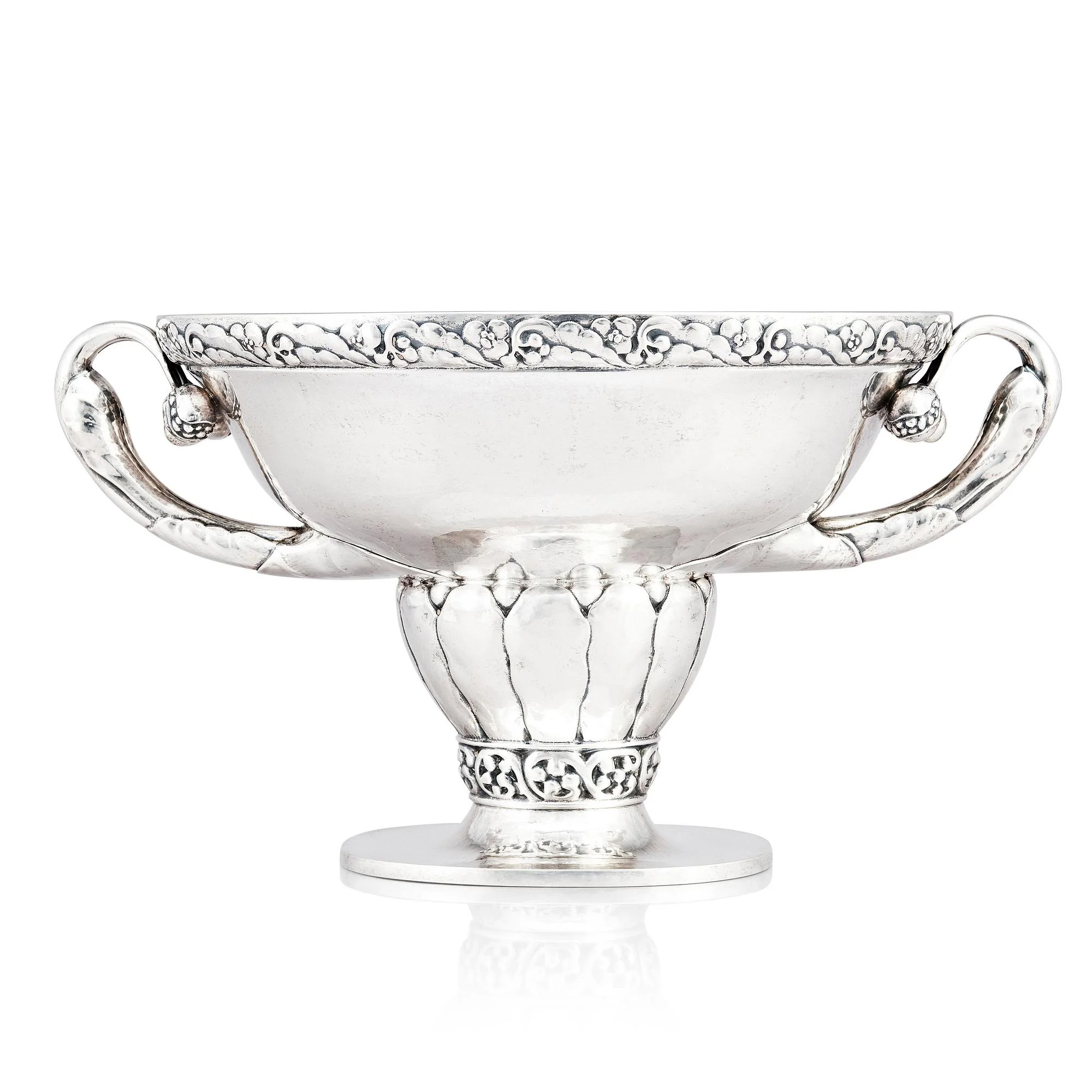 Georg Jensen, jardinière, Köpenhamn, ca 1915-1919, 830/1000 silver. — Bukowskis