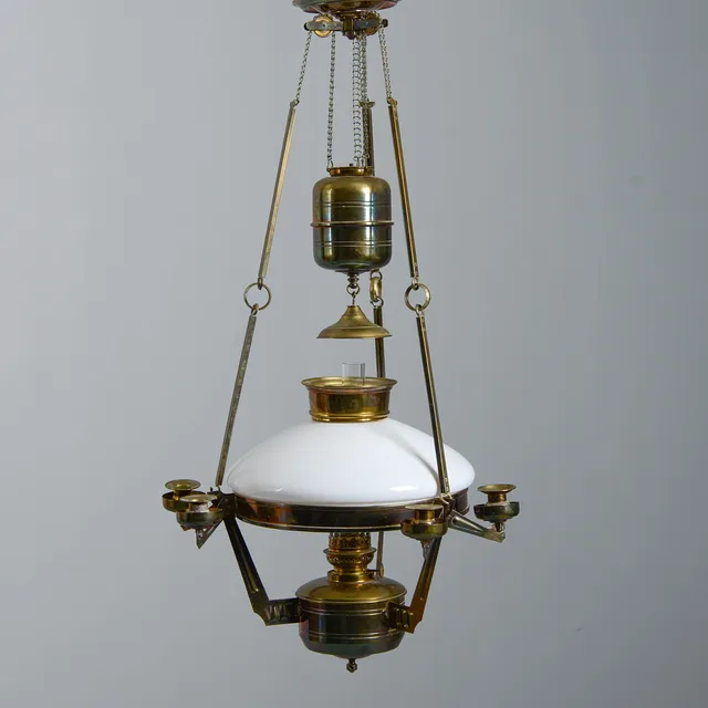 ARVID BÖHLMARKS LAMPFABRIK, takfotogenlampa, modell 1762, Art Nouveau, tidigt 1900-tal.