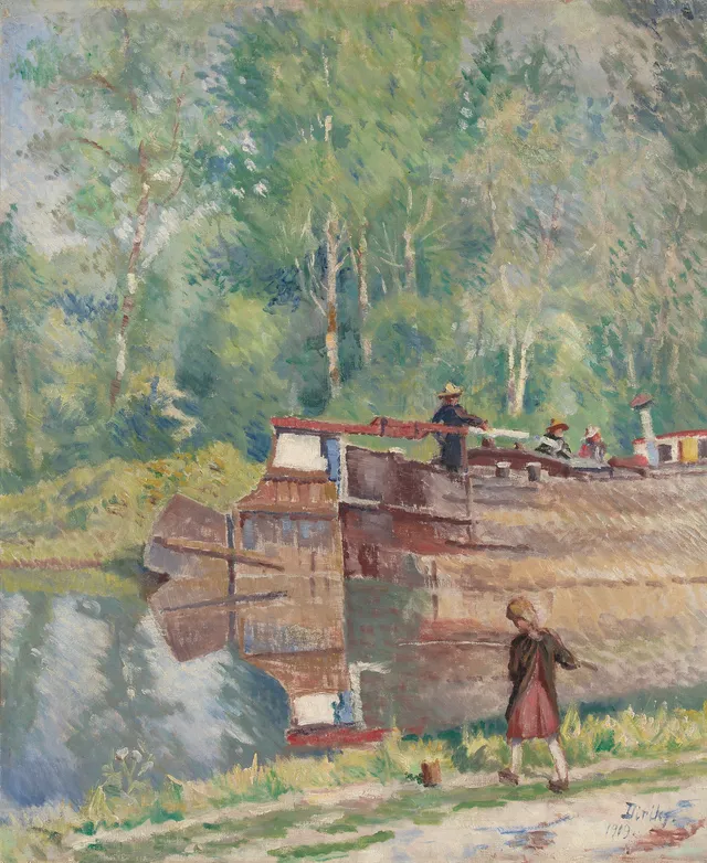 Diriks, Edvard — "Canal du Loing" 1919