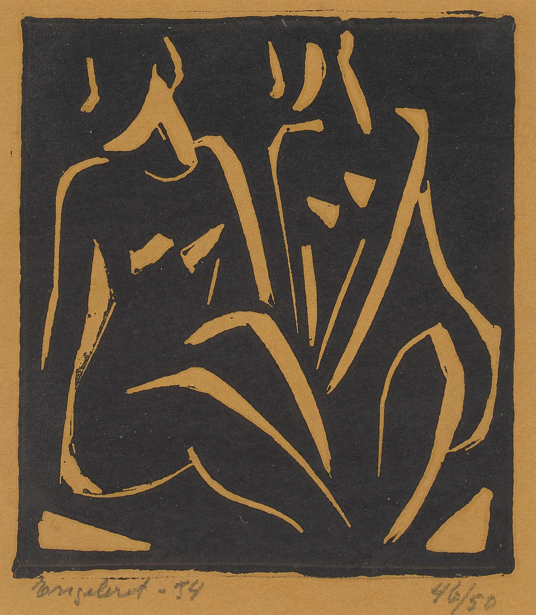 Engebret, Bjarne — To kvinner, 1934 — Kunst/Grafikk — Blomqvist