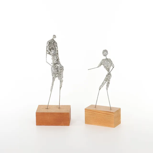 ÅKE LAGERBORG. 1927-2020. Skulpturer, 2 st, Sverige 1960-tal.