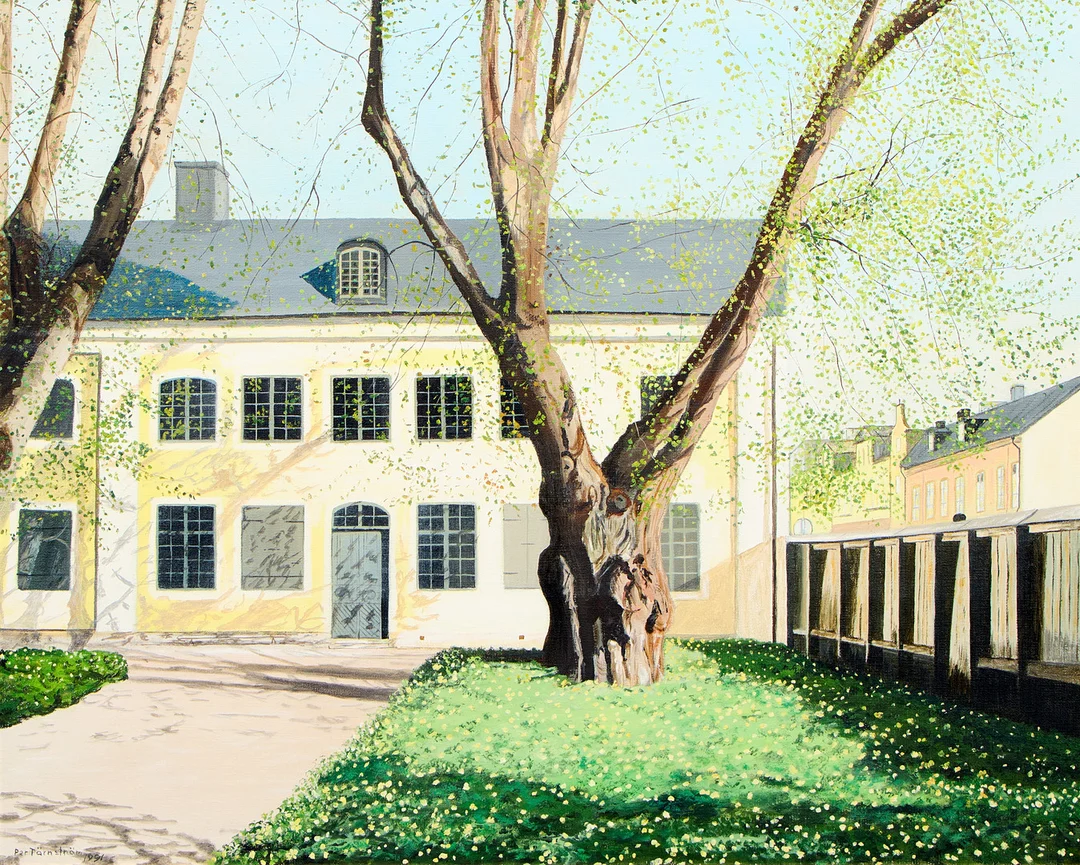 PER TÄRNSTRÖM. "Linné-museet Uppsala". — Paintings — Uppsala Auktionskammare