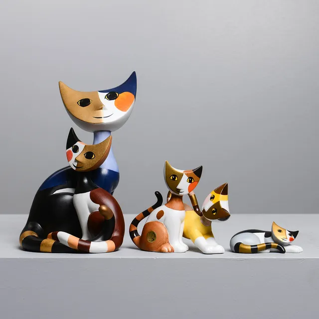 ROSINA WACHTMEISTER. Figuriner, 3 st, katter, Goebel, Tyskland.