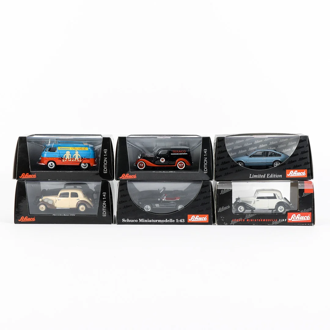 MODELLBILAR, 6 st, Shuco Limited Edition. — Model cars — Karlstad Hammarö Auktionsverk