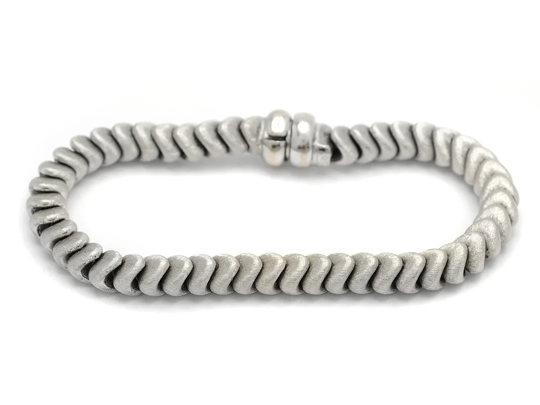 CHIAMPESAN, armband, 18K vitguld, Italien 1900-talets andra hälft, längd 18 cm, vikt 25,8 g. — Smycken/Armband — Kaplans