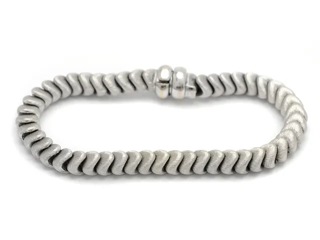 CHIAMPESAN, armband, 18K vitguld, Italien 1900-talets andra hälft, längd 18 cm, vikt 25,8 g.