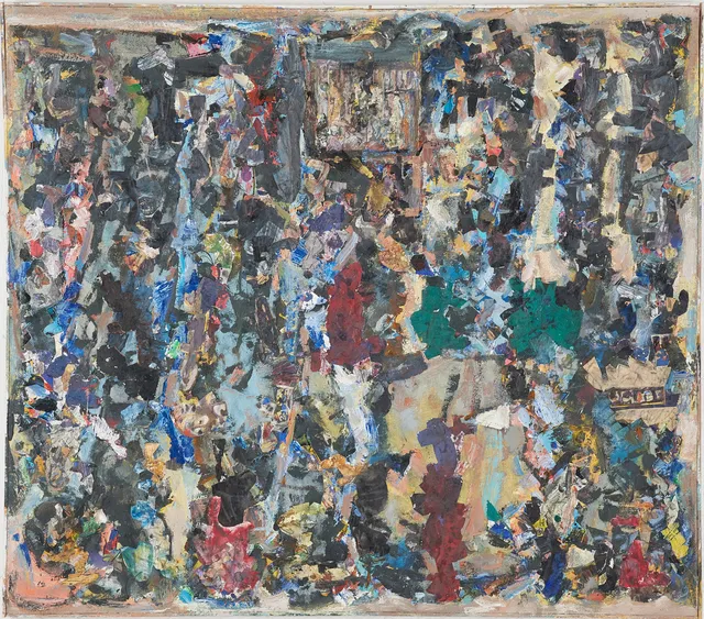VALTER GIBSON (1928-2002). Abstrakt komposition.