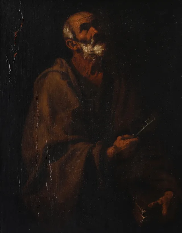ATTRIBUTED TO JUAN RIBALTA (MADRID 1597 - VALENCIA 1628). Saint Peter.