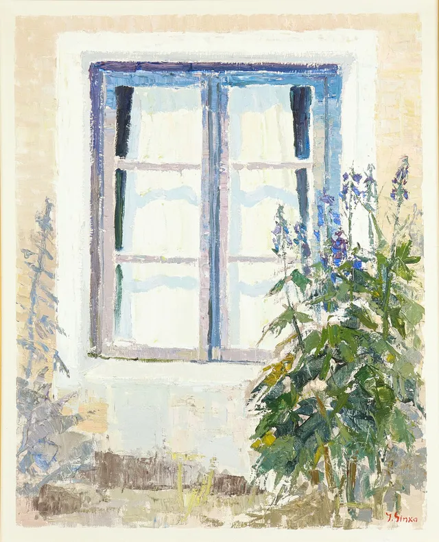 IMANTS SINKA. Signerad, olja på duk.