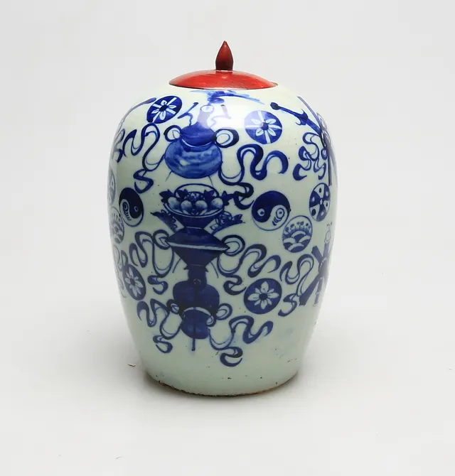 LOCKURNA, porslin, Kina, 17/1800-tal.