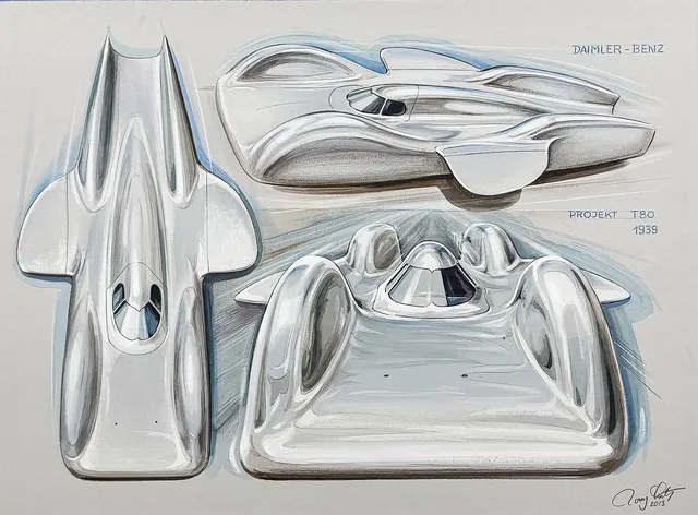 RONY LUTZ. DAIMLER-BENZ PROJEKT TBO. Original.