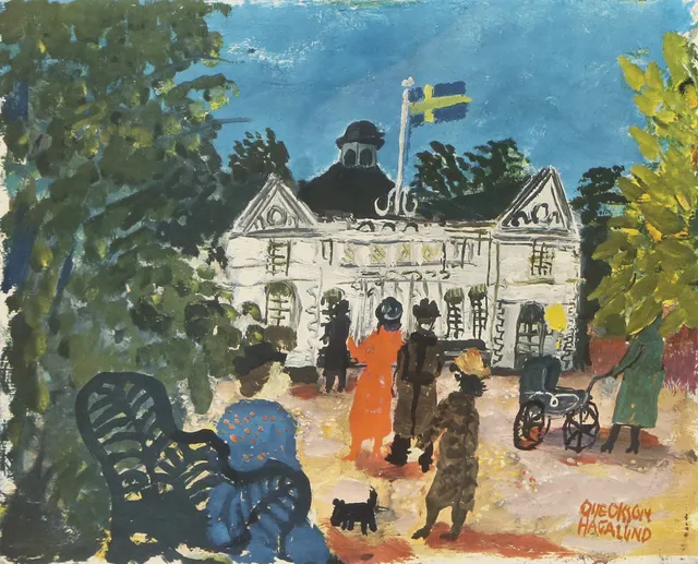 REPRODUKTIONSTRYCK, efter Olle Olsson Hagalund.