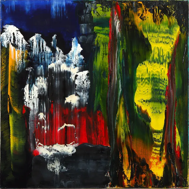 Franz Beckerlee. Abstract composition, acrylic on canvas