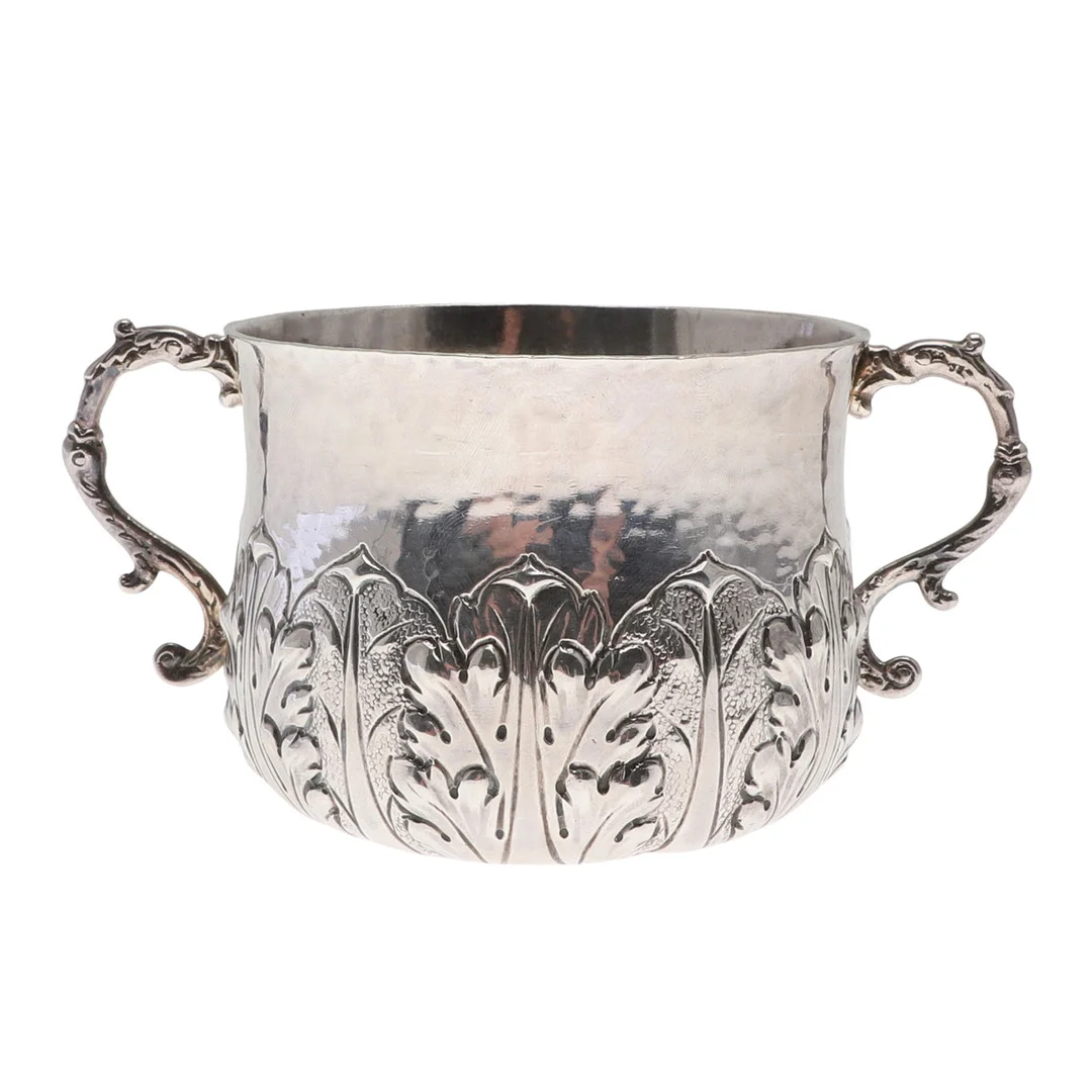 A LATE VICTORIAN BRITANNIA STANDARD SILVER PORRINGER. — Silver — Lawrences Auctioneers