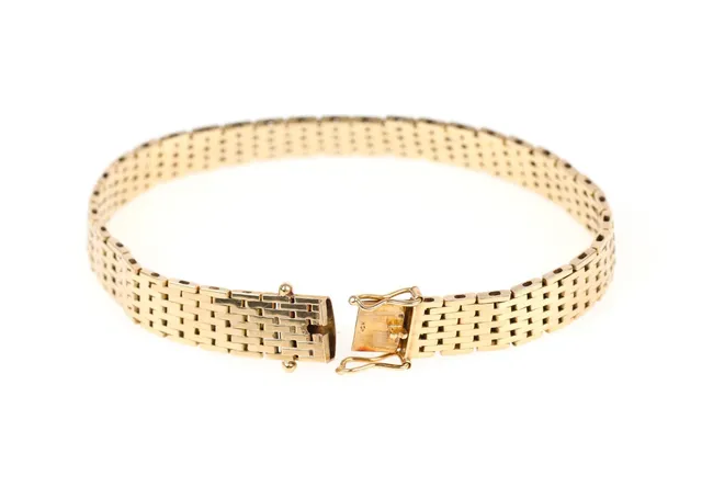 Hugo Grün: A bracelet of 14k gold.