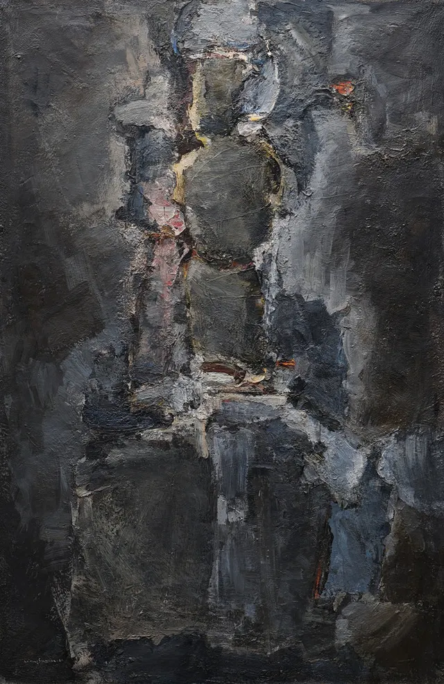 WIKING SVENSSON. olja på duk, "Trasdocka", signerad, daterad 1961.