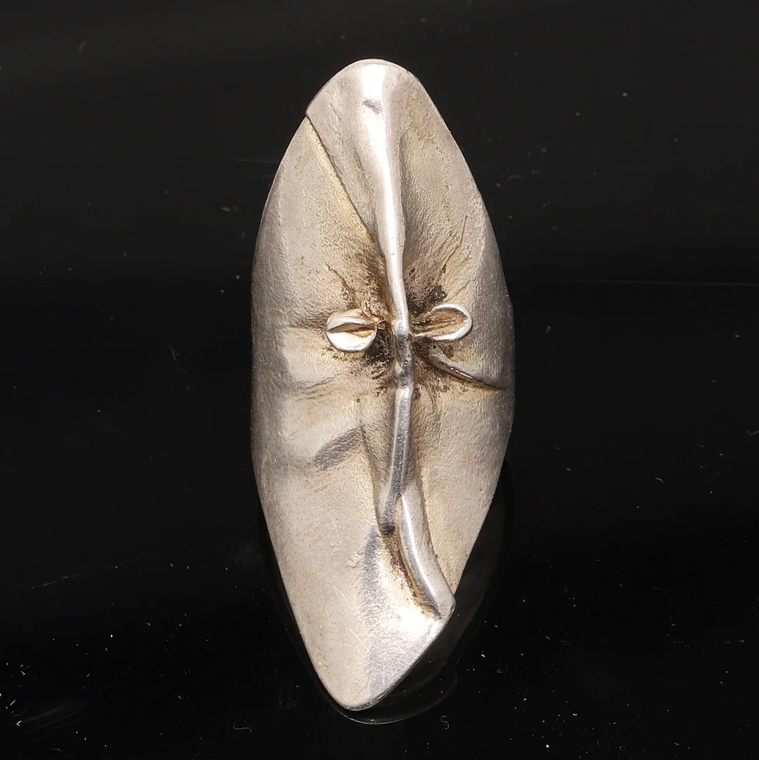 Björn Weckström, Lapponia, Ring, Modell 'Gonda Mask', 925er Silber, Finnland. — Rings — Stockholms Auktionsverk Köln