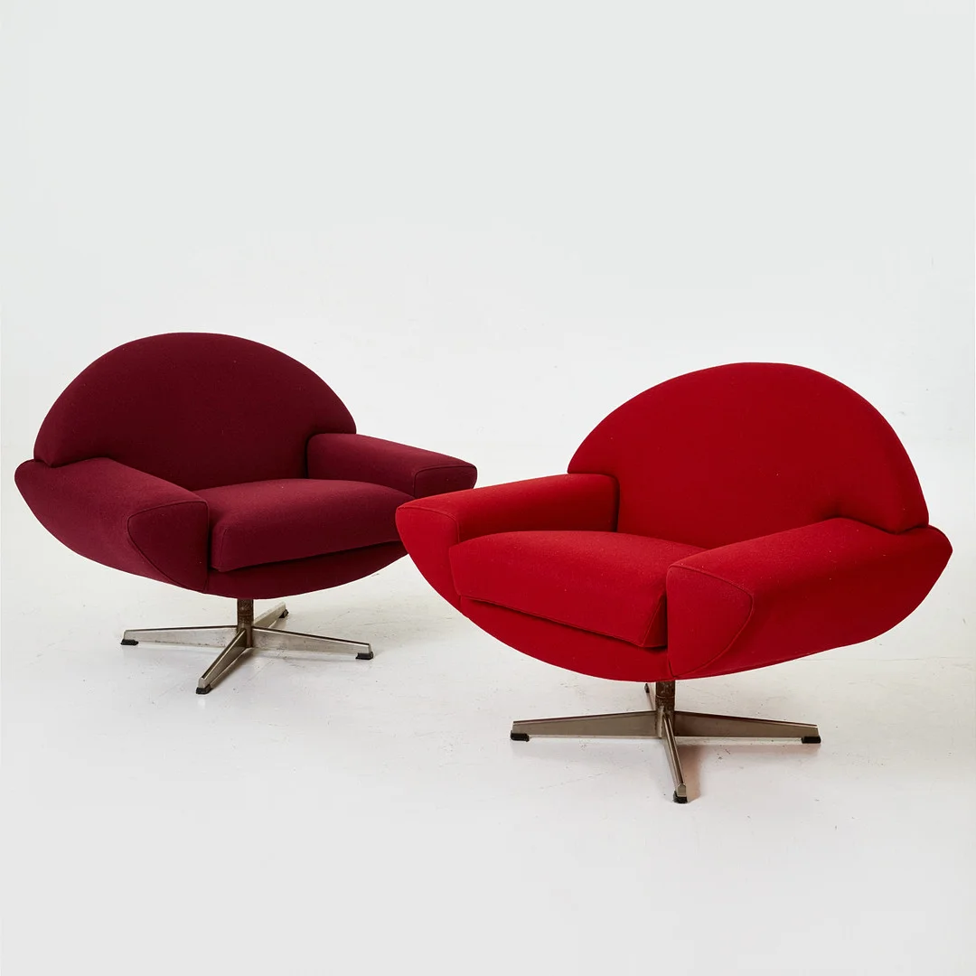JOHANNES ANDERSEN. "Capri", fåtöljer, 2 st., Trensum 1960-tal. — Armchairs & Chairs — Stockholms Auktionsverk Magasin 5