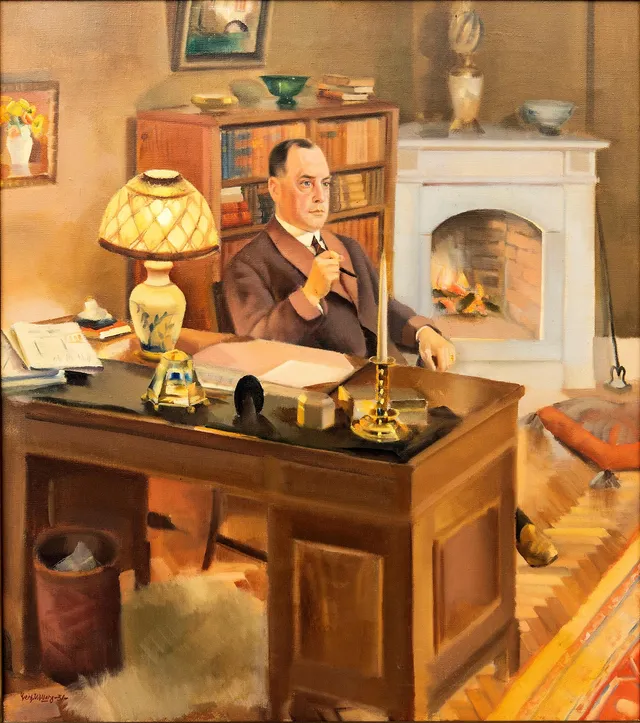 Gerhard Wihlborg, Självporträtt.