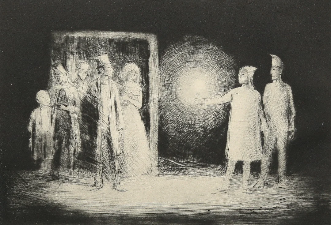 BÖRJE SANDELIN. etsning, signerad och numrerad 20/40. — Engravings & Prints — Gomér & Andersson Linköping
