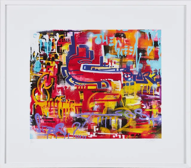 NIKI CASH (FÖDD 1973). Komposition, signerad, 1/60, gicleéprint.