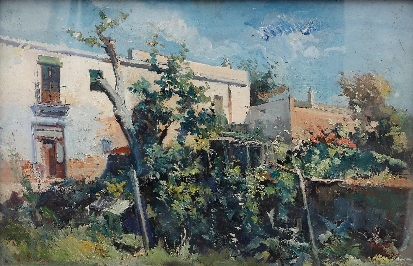 JOAN SERRA MELGOSA. “Casas Horta”. — Paintings — Balclis