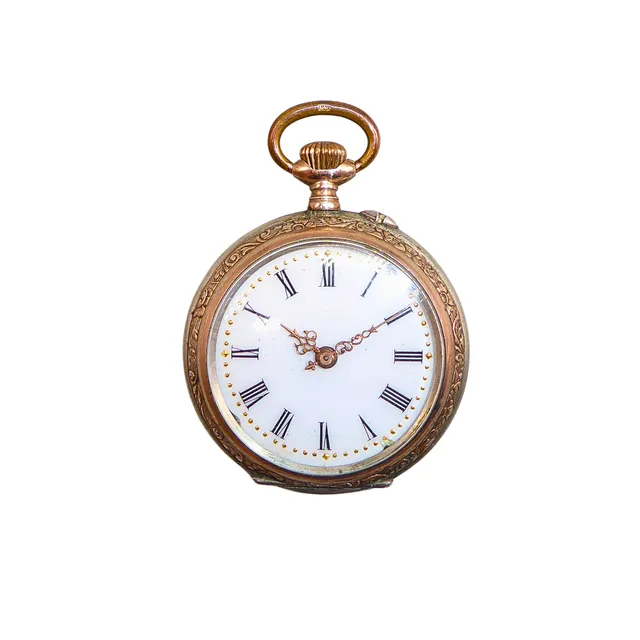 GALONNÉ DAMEN-TASCHENUHR AUS 800ER SILBER, R&C.