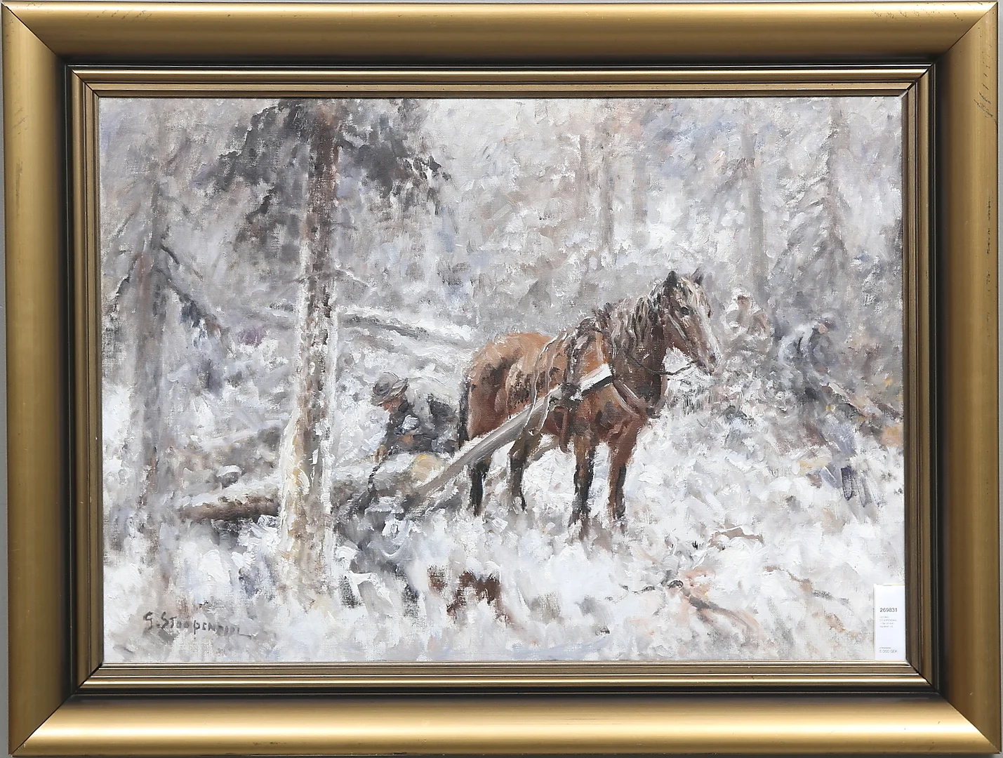 GEORG STOOPENDAAL. Olja på duk, signerad. — Paintings — Gomér & Andersson Linköping