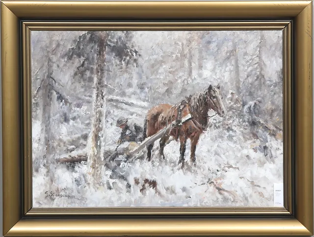 GEORG STOOPENDAAL. Olja på duk, signerad.