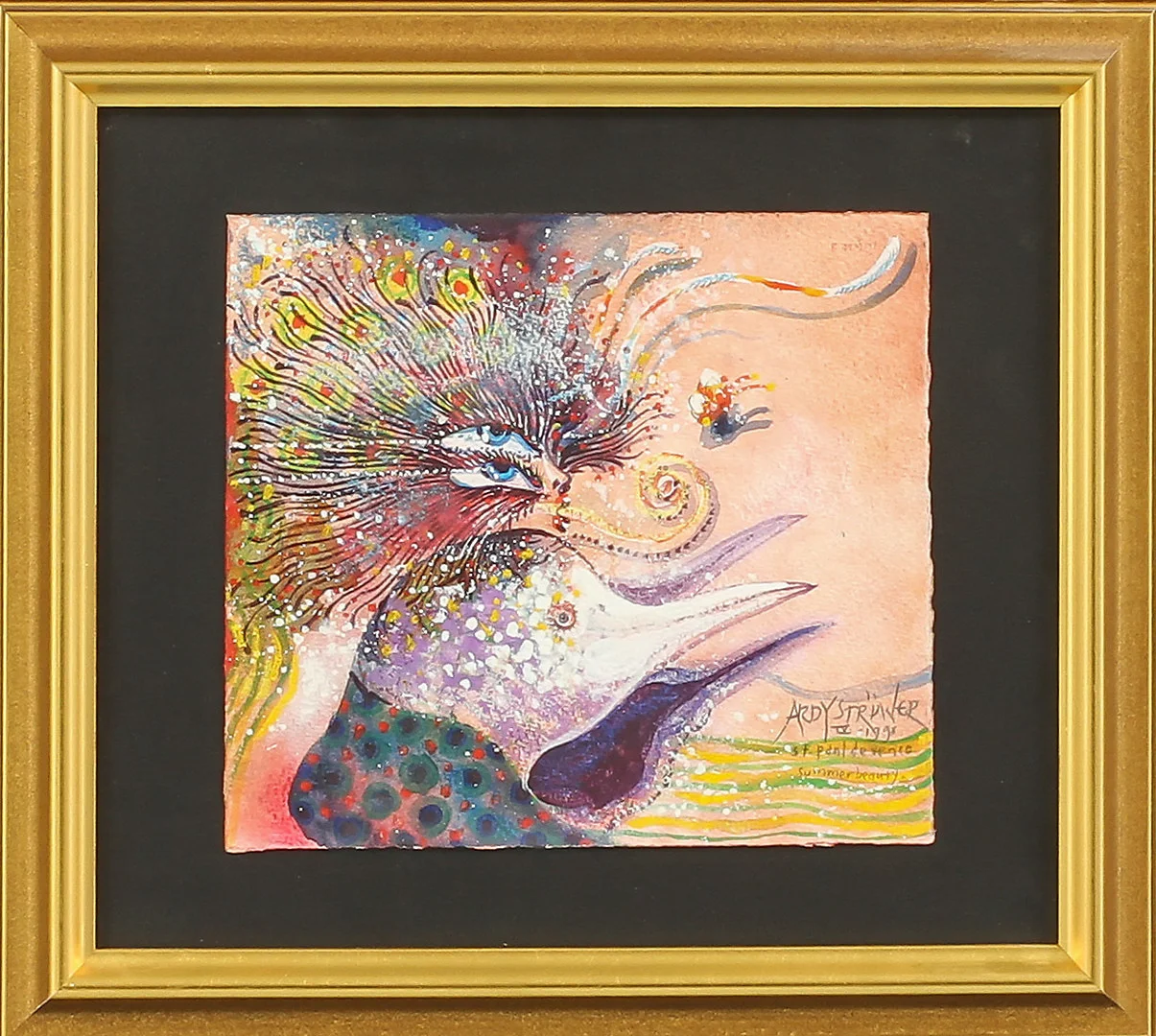 ARDY STRÜWER. "Summer beauty", blandteknik, signerad. — Paintings — Göteborgs Auktionsverk