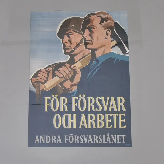 AFFISCH "För försvar och arbete..." 1941.