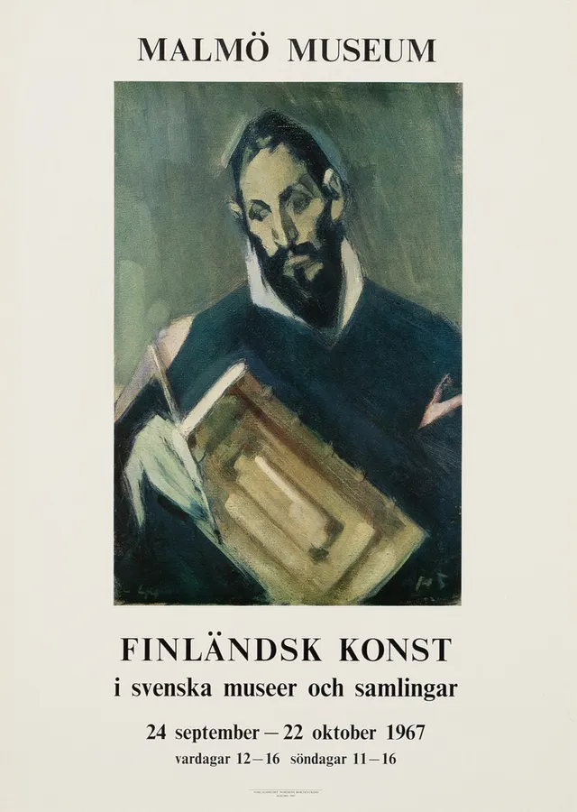 HELENE SCHJERFBECK. efter, utställningsaffisch, Malmö Museum, 1967.