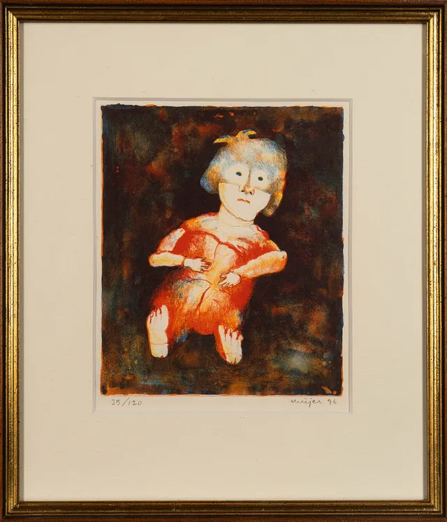 STURE MEIJER. Färglitografi, Figurmotiv, Numrerad: 35/120, Signerad och daterad 1996.