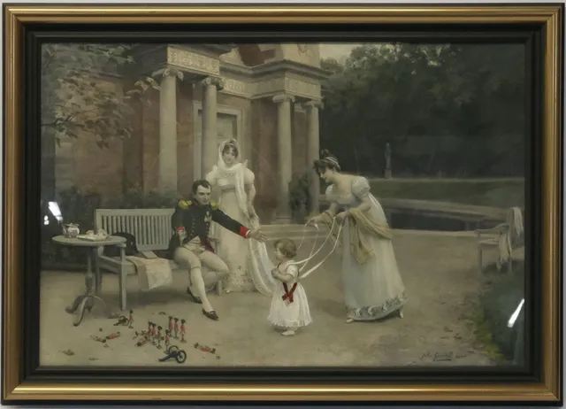OLJETRYCK, EFTER JULES GIRARDET.