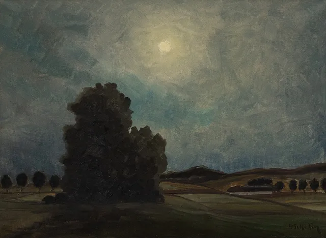 HARRY SAHLIN (1905-1987). Landskap, olja på duk, signerad.