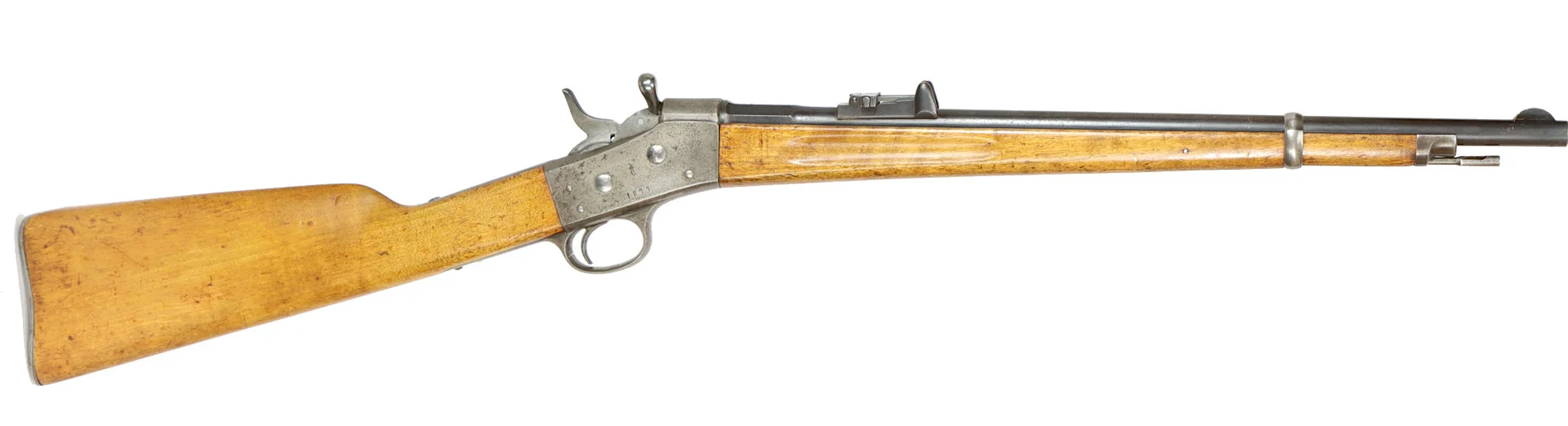 GEVÄR KARBIN, Rollingblock, fabrikat Carl Gustava, modell fm/1870-1887, kaliber 8x58RD, tillv.nr 1486, se-nr SE2179497. — Military weapons — Walter Borg