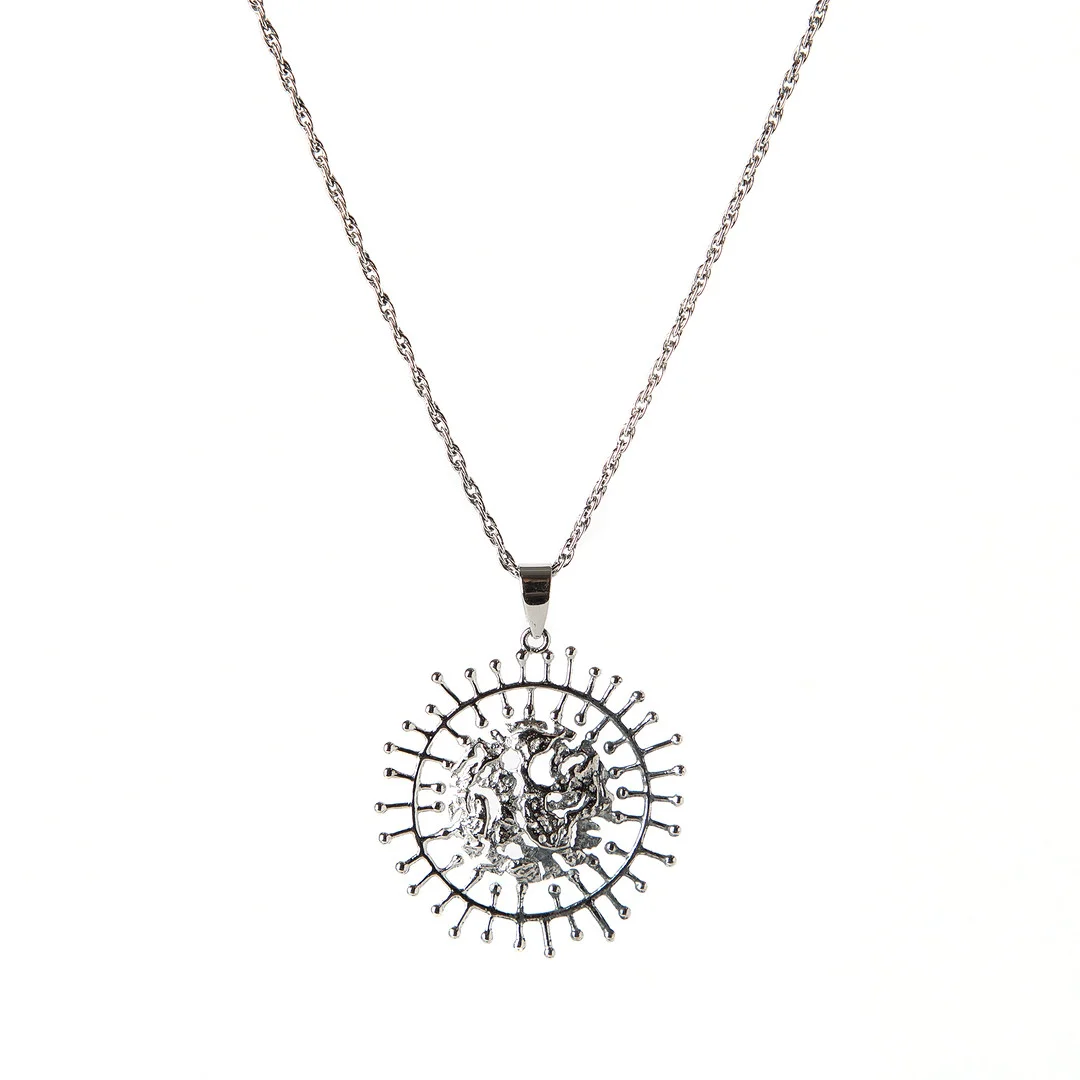 TAPIO WIRKKALA. Halsband, "Full Moon / Täysikuu", silver, Kultakeskus, Finland. — Brooches & Pendants — Stockholms Auktionsverk Göteborg