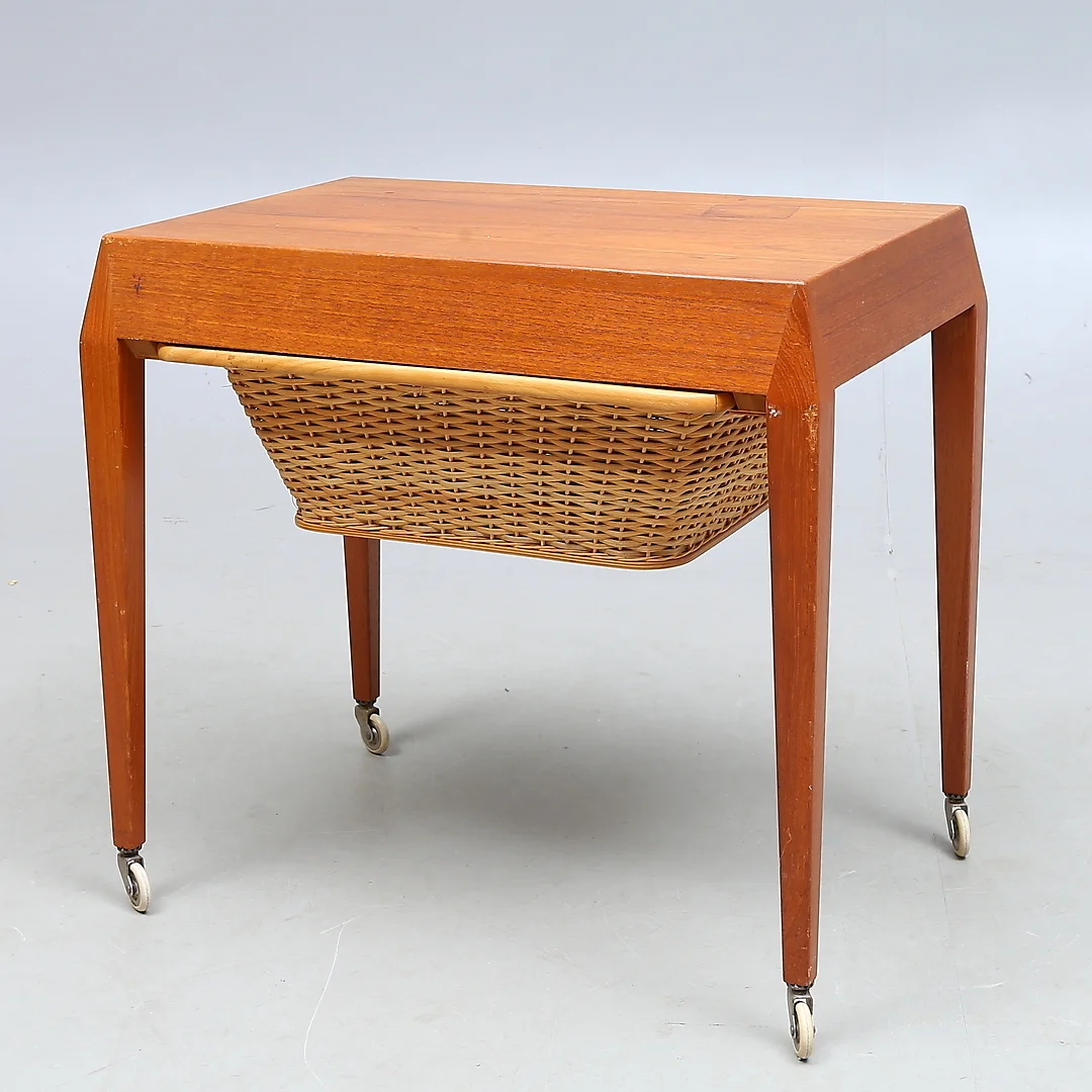 SYBORD, teak, troligen Werner Fredriksen för Eric Gustafssons Möbelfabrik, 1960-tal. — Tables — Auktionshuset Kolonn