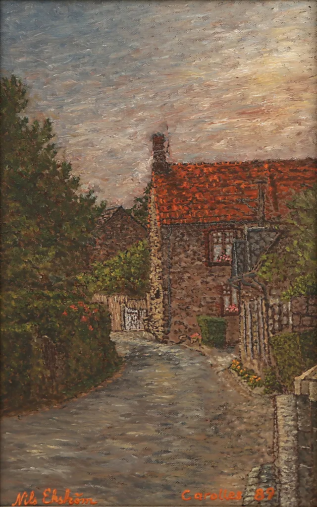 NILS EKSTRÖM. OLJA på duk, signerad, 1900-tal.
