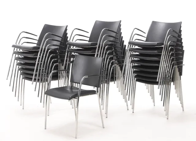 Johannes Foersom & Peter Hiort-Lorenzen/ Lammhults. Set of 24 armchairs, model Spira. (24)