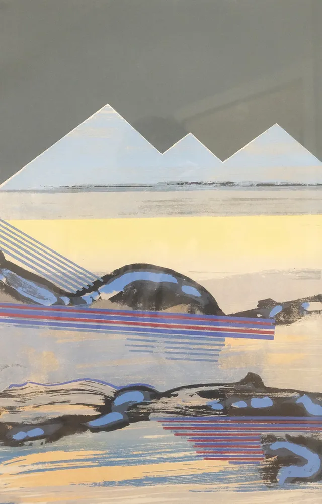 HARDY STRID. FÄRGSERIGRAFI, LANDSKAP.