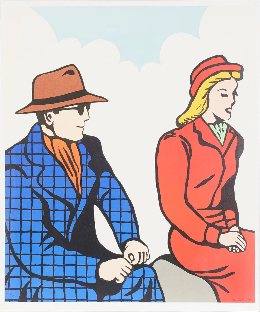 JAN HÅFSTRÖM. "Mr Walker", färglitografi, 403/2000, signerad, daterad 2003. — Engravings & Prints — Stockholms Auktionsverk Magasin 5