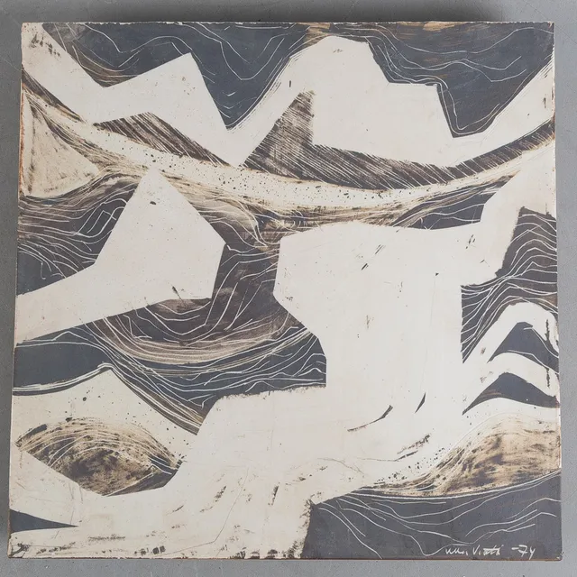 ULLA VIOTTI (1933-2025). Väggskulptur, stengods, Wadköping-74.