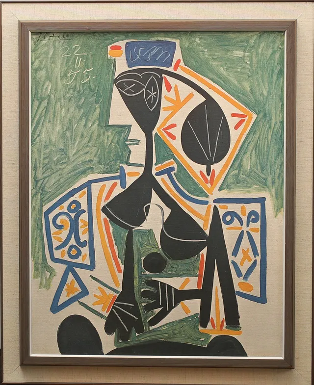 PABLO PICASSO. Efter. Oljetryck, "Turkisk kvinna", 1955. Nummer 136.