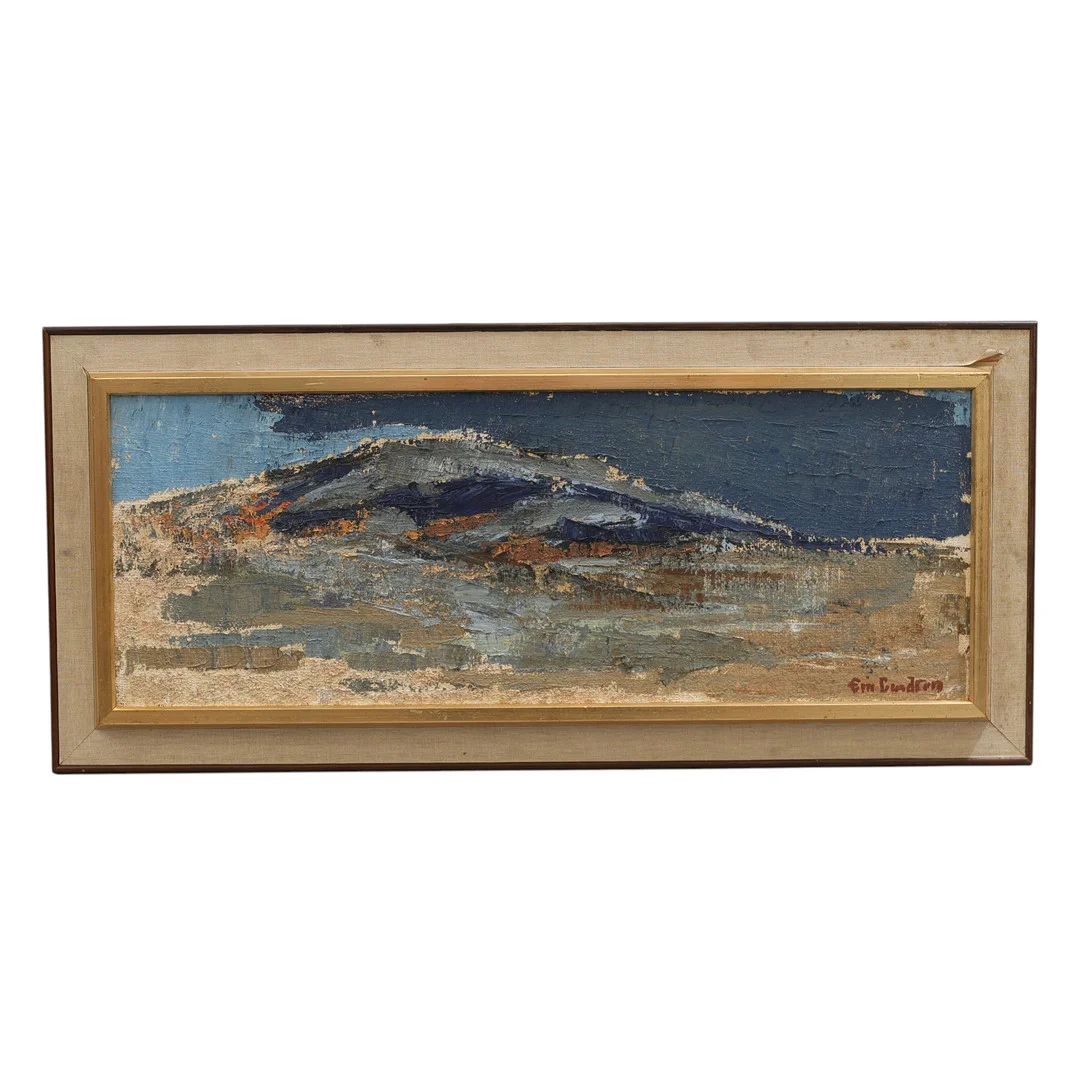 ERIC LUNDBERG. Olja på duk, fjällandskap, signerad. — Paintings — Gomér & Andersson Nyköping