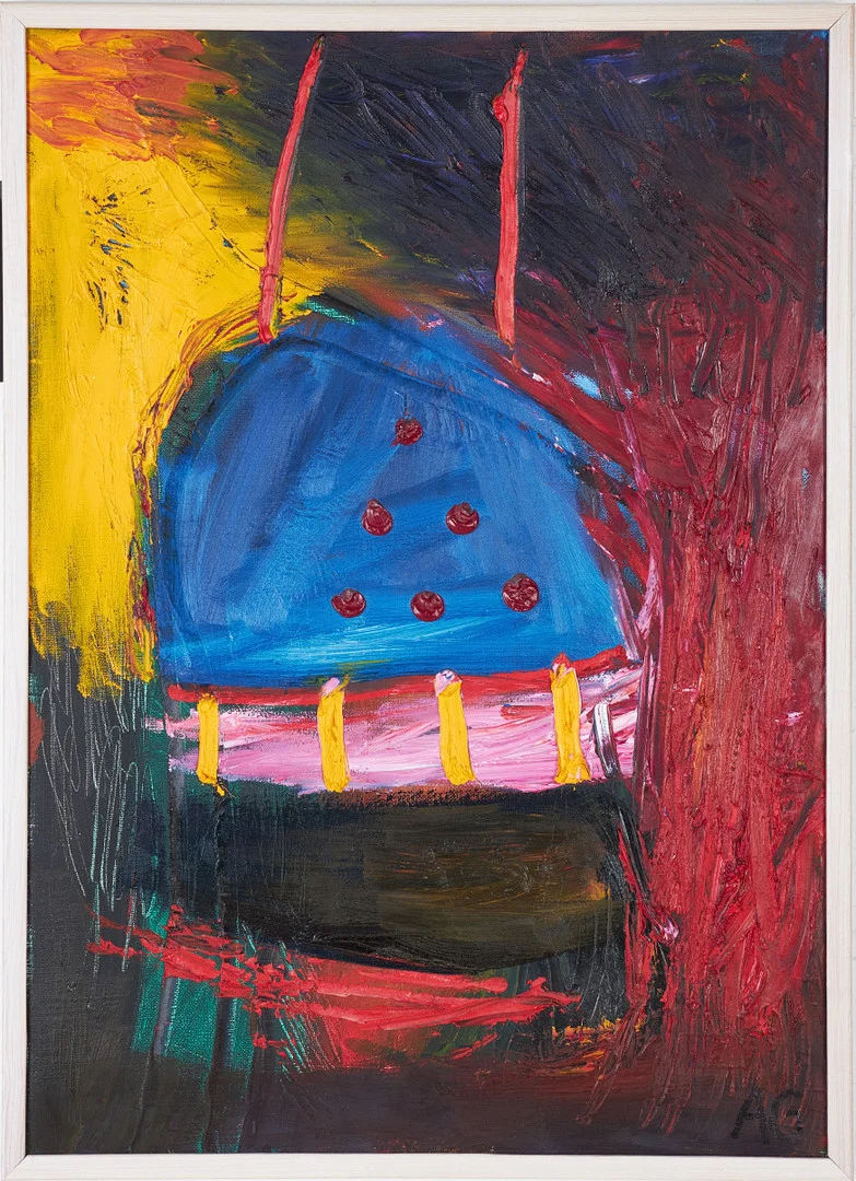 AGNETA GRANSTAD (FÖDD 1949). "Farkost", olja på duk, monogramsignerad. — Paintings — Stockholms Auktionsverk Sickla