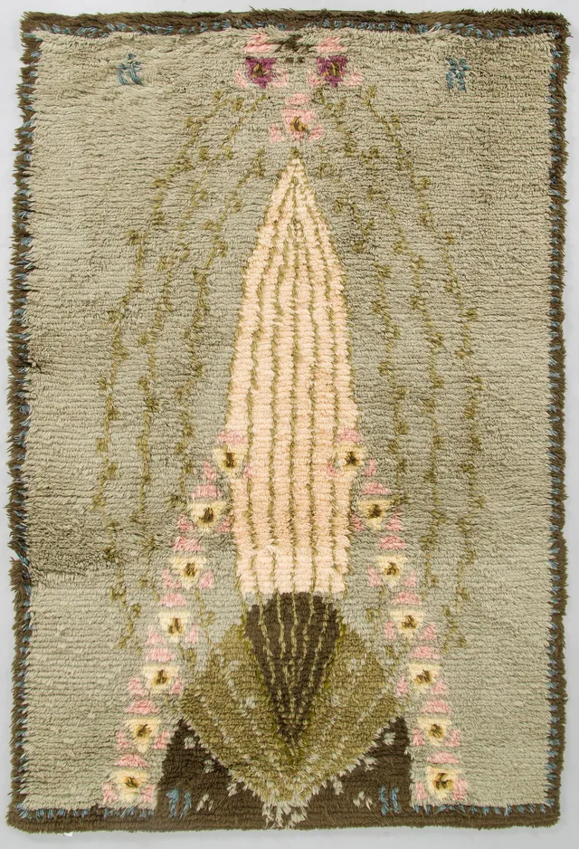Eliel Saarinen, rya, modell för Finska handarbetets vänner. Ca 185 x 125 cm.