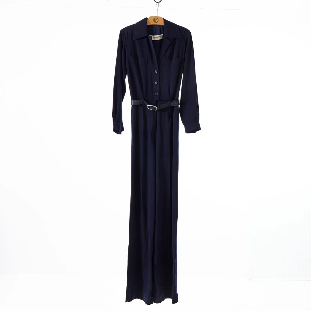 YVES SAINT LAURENT, jumpsuit, 1965-1970-tal. — Vintage & Designer Fashion — Stockholms Auktionsverk Magasin 5