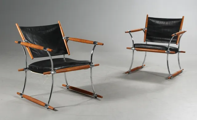 Jens Harald Quistgaard. Pair of Stick Series lounge chairs