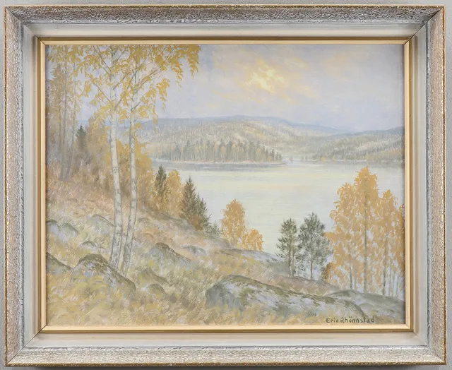 ERIC RHÖNNSTAD. Olja på pannå, signerad.